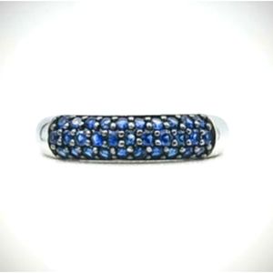 Sapphire silver‎ ring NWOT